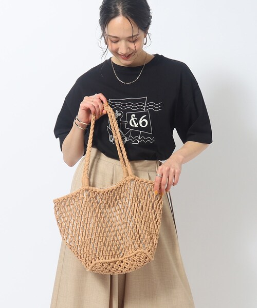 SHOO・LA・RUE（シューラルー）の「◆【マチあり】マクラメトートバッグ（トートバッグ・レディース・アイボリー/キャメル/イエロー・00）」の15枚目の写真