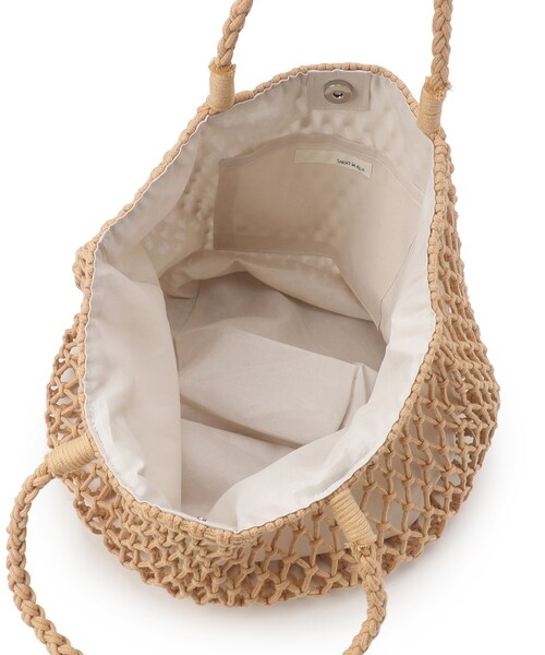 SHOO・LA・RUE（シューラルー）の「◆【マチあり】マクラメトートバッグ（トートバッグ・レディース・アイボリー/キャメル/イエロー・00）」の13枚目の写真