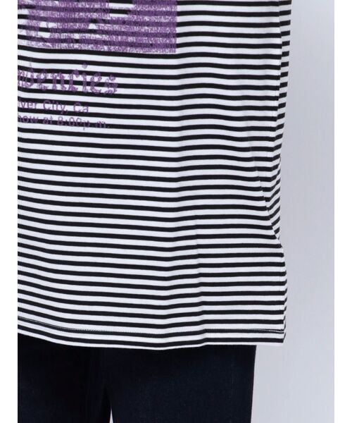 jouetie（ジュエティ）の「チュールレイヤードロックTシャツ（Tシャツ/カットソー・レディース・その他1/ブラック/オフホワイト・MEDIUM）」の14枚目の写真