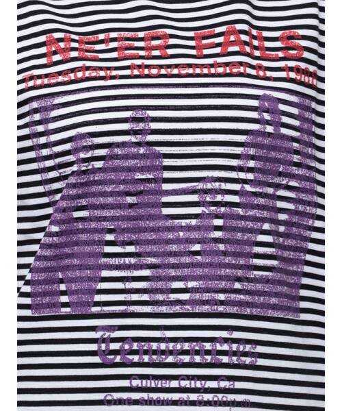 jouetie（ジュエティ）の「チュールレイヤードロックTシャツ（Tシャツ/カットソー・レディース・その他1/ブラック/オフホワイト・MEDIUM）」の19枚目の写真