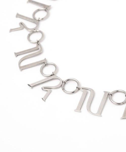 Anui（アニュイ）の「【UNISEX】ステンレスモチーフロゴネックレス（ネックレス・レディース・シルバー・FREE）」の4枚目の写真