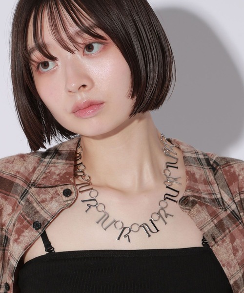 Anui（アニュイ）の「【UNISEX】ステンレスモチーフロゴネックレス（ネックレス・レディース・シルバー・FREE）」の7枚目の写真