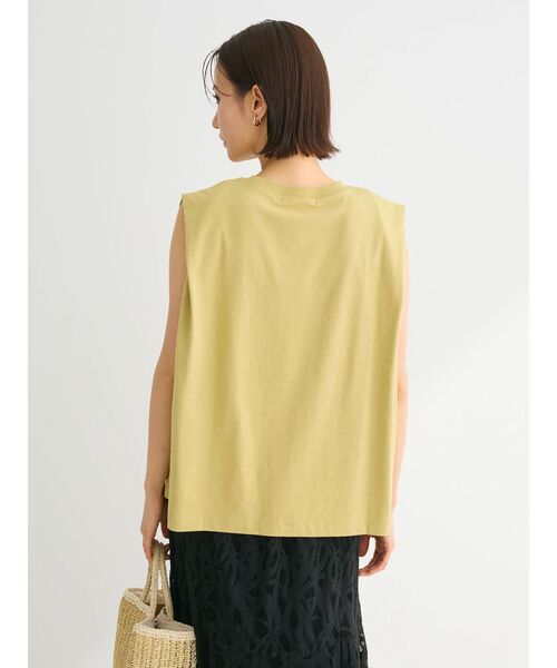 Sugar spoon（シュガースプーン）の「・SUGAR　SPOON　タックノースリーブTEE（Tシャツ/カットソー・レディース・イエロー/ブラック/オフホワイト/チャコールグレー/ブルー/その他7・FREE）」の13枚目の写真