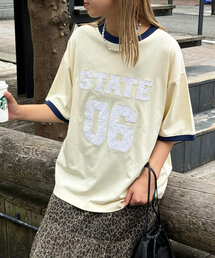 CIAOPANIC | 【ユニセックス】レースワッペンカレッジTEE(Tシャツ/カットソー)