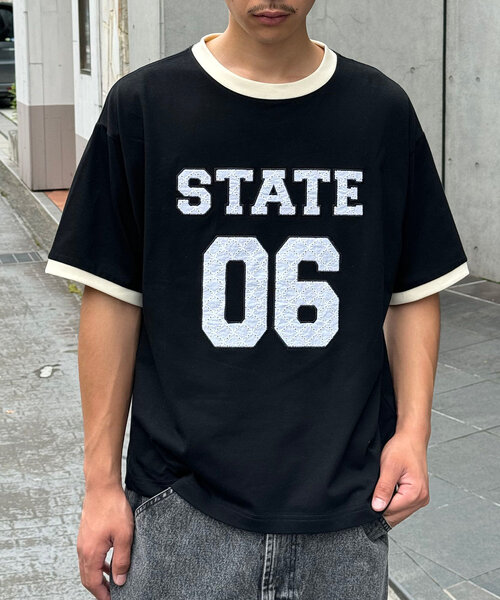 CIAOPANIC（チャオパニック）の「【ユニセックス】レースワッペンカレッジTEE（Tシャツ/カットソー・レディース・アイボリー/ブラック/グリーン・FREE）」の13枚目の写真