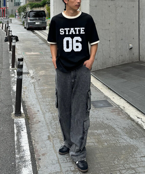 CIAOPANIC（チャオパニック）の「【ユニセックス】レースワッペンカレッジTEE（Tシャツ/カットソー・レディース・アイボリー/ブラック/グリーン・FREE）」の15枚目の写真