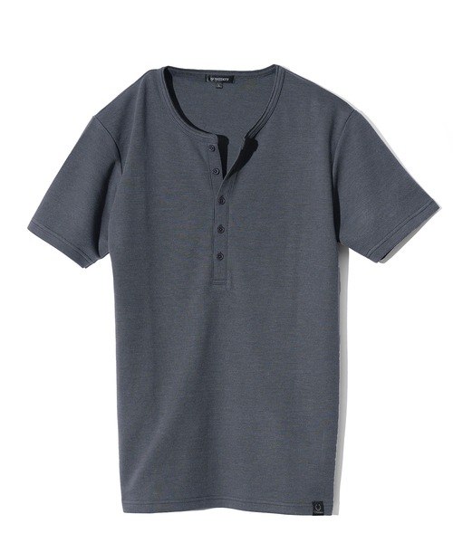 SOMEIDFF】ヘンリーネック半袖プレミアムTシャツ メンズ（T