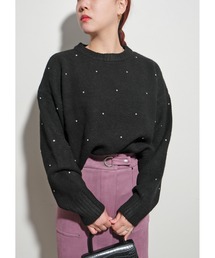 ビジューニットTOPS