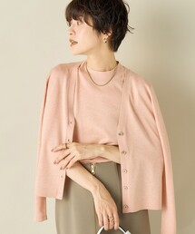 NOLLEY’S Sophi | 《手洗い可能》《アンサンブル対応》ウール混ラメVネックカーディガン(カーディガン/ボレロ)