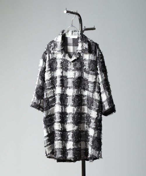 【セール】シャギー ブロックチェック 半袖 シャツ（シャツ/ブラウス）｜Nilway（ニルウェイ）