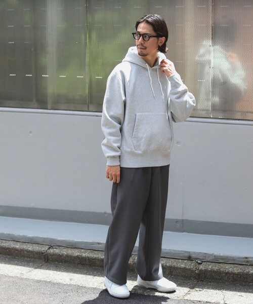 Healthknit（ヘルスニット）の「Healthknit / 別注 プルオーバー パーカー（パーカー・メンズ・ライトグレー/ブラック・XL/L/M/S）」の3枚目の写真