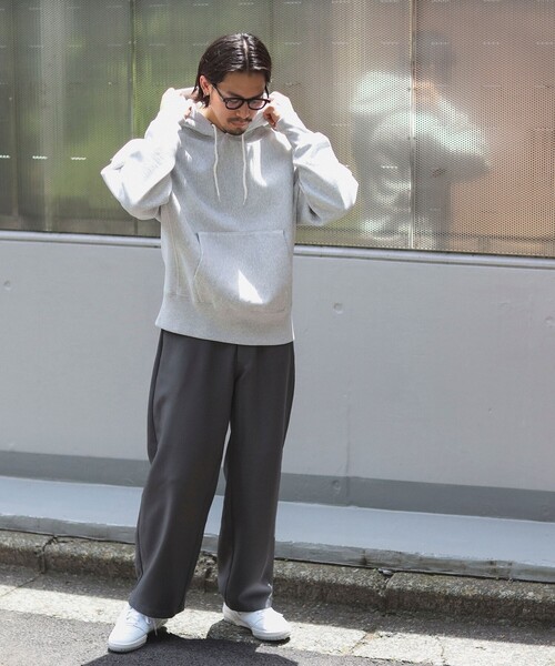 Healthknit（ヘルスニット）の「Healthknit / 別注 プルオーバー パーカー（パーカー・メンズ・ライトグレー/ブラック・XL/L/M/S）」の4枚目の写真