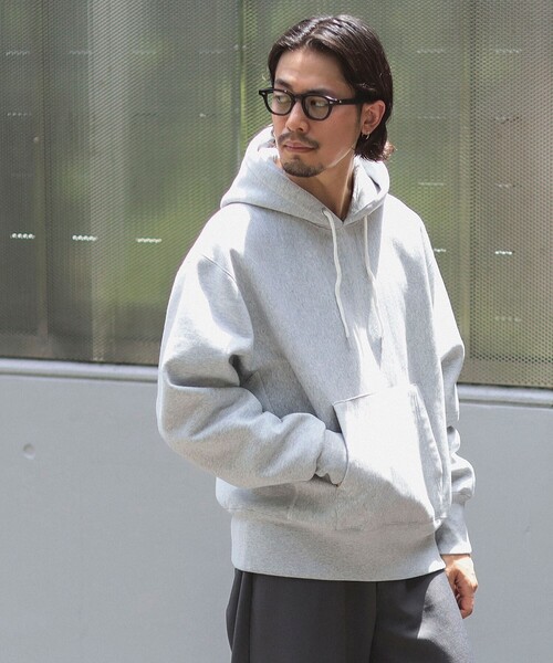 Healthknit（ヘルスニット）の「Healthknit / 別注 プルオーバー パーカー（パーカー・メンズ・ライトグレー/ブラック・XL/L/M/S）」の6枚目の写真