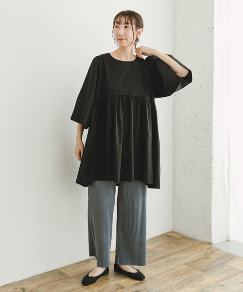 【アイテムズ アーバンリサーチ（レディース）】ボリュームギャザーチュニック ITEMS URBANRESEARCH（アイテムズ アーバンリサーチ）の