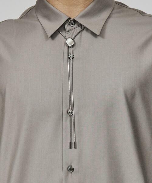 tk.TAKEO KIKUCHI（ティーケータケオキクチ）の「◆メタルループタイネックレス（ネックレス・メンズ・ブラック/シルバー/シルバー系2/シルバー系4/シルバー系5・00）」の6枚目の写真