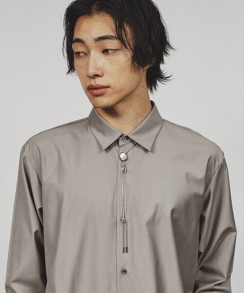 tk.TAKEO KIKUCHI（ティーケータケオキクチ）の「◆メタルループタイネックレス（ネックレス・メンズ・ブラック/シルバー/シルバー系2/シルバー系4/シルバー系5・00）」の7枚目の写真