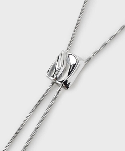 tk.TAKEO KIKUCHI（ティーケータケオキクチ）の「◆メタルループタイネックレス（ネックレス・メンズ・ブラック/シルバー/シルバー系2/シルバー系4/シルバー系5・00）」の10枚目の写真