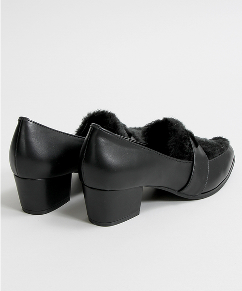 WEGO（ウィゴー）の「WEGO/ポインテッドローファー（ドレスシューズ・レディース・ブラック/アニマル・M/L）」の6枚目の写真