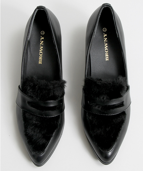 WEGO（ウィゴー）の「WEGO/ポインテッドローファー（ドレスシューズ・レディース・ブラック/アニマル・M/L）」の9枚目の写真