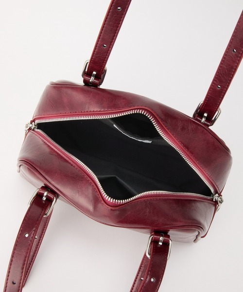 COLONY 2139（コロニートゥーワンスリーナイン）の「ヴィンテージ合皮ボストンバッグ（ボストンバッグ・レディース・レッド/ブラック/グレー/ブラウン・FREE）」の20枚目の写真