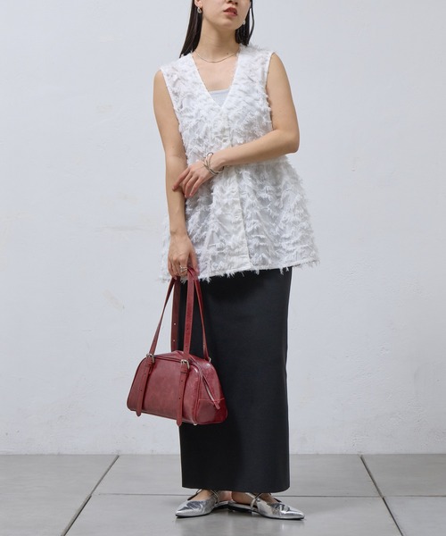 COLONY 2139（コロニートゥーワンスリーナイン）の「ヴィンテージ合皮ボストンバッグ（ボストンバッグ・レディース・レッド/ブラック/グレー/ブラウン・FREE）」の7枚目の写真