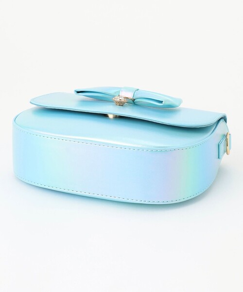 ANY（エニィ）の「リボンエナメル2WAY バッグ（ショルダーバッグ・キッズ・ピンク系/サックスブルー系・F）」の5枚目の写真