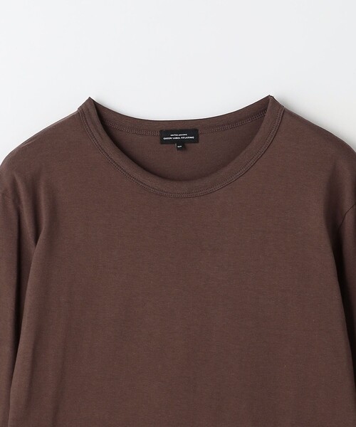 green label relaxing（グリーンレーベルリラクシング）の「TJ 天竺 袖配色 ロングスリーブ / キッズ  140cm-160cm（Tシャツ/カットソー・キッズ・ライラック/ブラック/オフホワイト/ブラウン・140cm/150cm/160cm）」の18枚目の写真