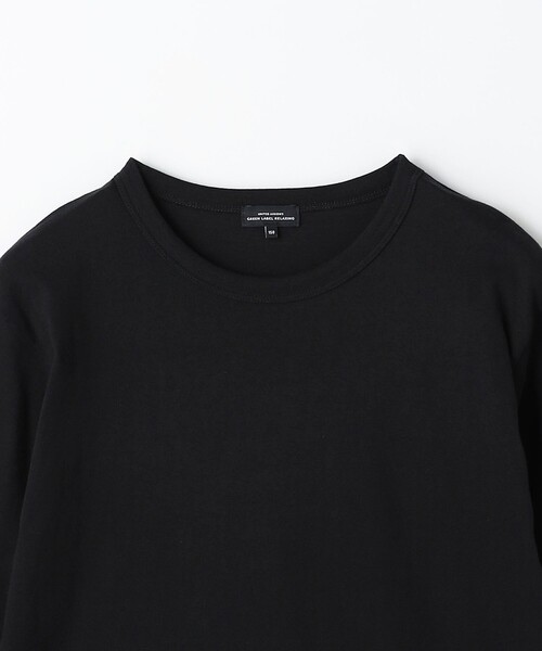 green label relaxing（グリーンレーベルリラクシング）の「TJ 天竺 袖配色 ロングスリーブ / キッズ  140cm-160cm（Tシャツ/カットソー・キッズ・ライラック/ブラック/オフホワイト/ブラウン・140cm/150cm/160cm）」の8枚目の写真