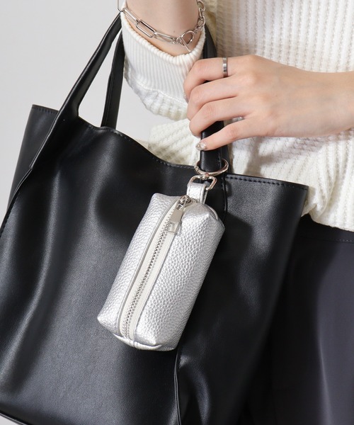 AO011　三越　シルバー　小物入れ　鍵付き loop ホワイトループ (プジョー・シトロエン専用スマートキー