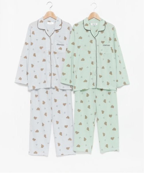 犬デザイン ルームウェアセット　パジャマ パジャマ 全4色 部屋着 ルームウェア 犬服 ドッグウェア ペット