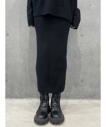 GAP | CashSoft カシミヤタッチ リブ マキシニットスカート(スカート)