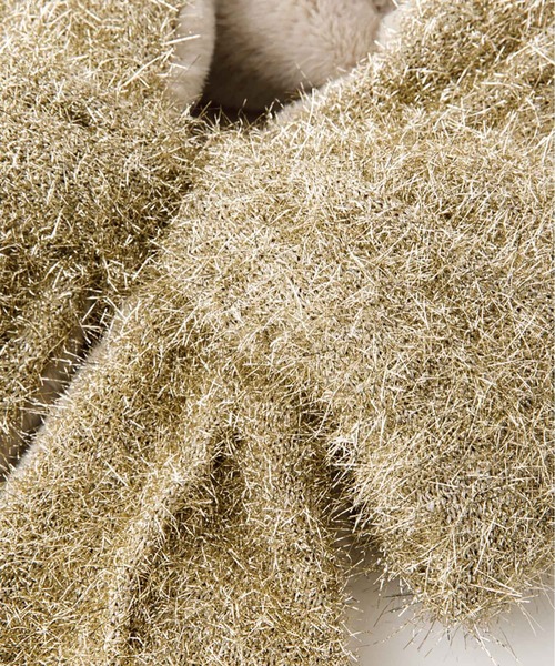 Casselini（キャセリーニ）の「Casselini(キャセリーニ)シャイニーヤーンリボンティペット（マフラー・レディース・マルチ/シルバー/ゴールド・FREE）」の11枚目の写真