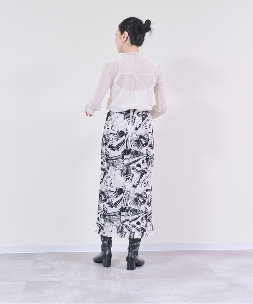 DOLLUPOOPS（ドールアップウップス）の「ベロアメッシュボトルネックトップス（その他トップス・レディース・ホワイト/ブラック・38）」の18枚目の写真