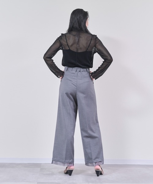 DOLLUPOOPS（ドールアップウップス）の「ベロアメッシュボトルネックトップス（その他トップス・レディース・ホワイト/ブラック・38）」の15枚目の写真