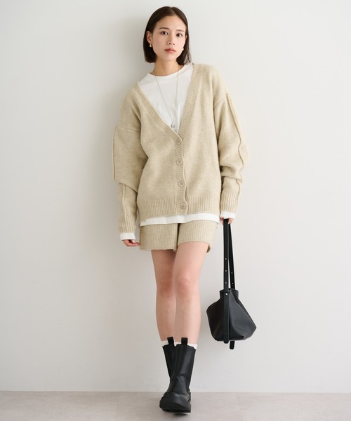 フラワープリント カーディガン ショートパンツセット フラワープリント カーディガン ショートパンツセット フラワー