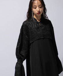 HARE | ジャガードチャイナレイヤーライクフレアワンピース(HARE)(ワンピース)