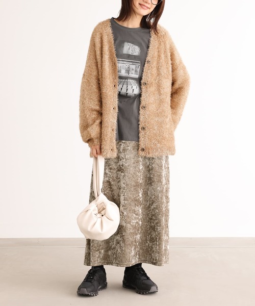 n'OrLABEL（ノアールレーベル）の「『ラメシャギーニットカーディガン』（カーディガン/ボレロ・レディース・ゴールド/シルバー/ブラック・FREE）」の20枚目の写真