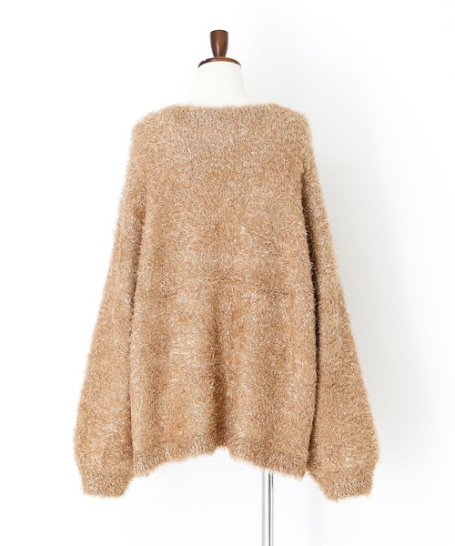 n'OrLABEL（ノアールレーベル）の「『ラメシャギーニットカーディガン』（カーディガン/ボレロ・レディース・ゴールド/シルバー/ブラック・FREE）」の14枚目の写真