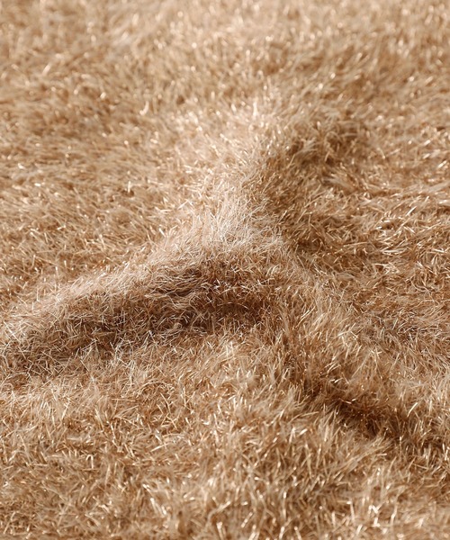 n'OrLABEL（ノアールレーベル）の「『ラメシャギーニットカーディガン』（カーディガン/ボレロ・レディース・ゴールド/シルバー/ブラック・FREE）」の4枚目の写真