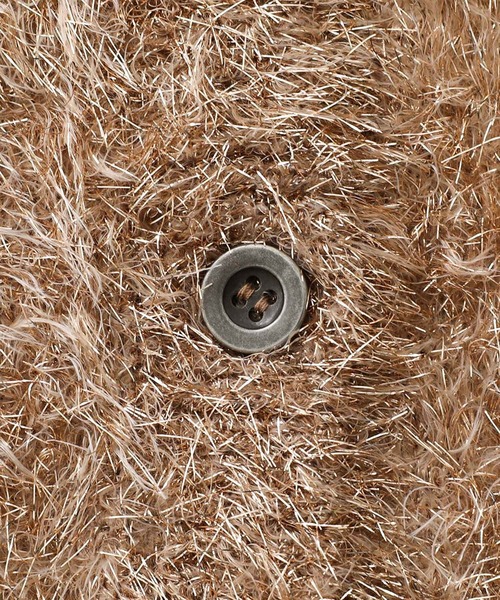 n'OrLABEL（ノアールレーベル）の「『ラメシャギーニットカーディガン』（カーディガン/ボレロ・レディース・ゴールド/シルバー/ブラック・FREE）」の8枚目の写真