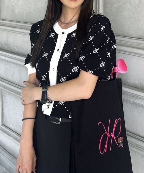 rienda（リエンダ）の「ハローキティトートバッグ HELLO KITTY TOTE BAG（トートバッグ・レディース・ブラック/アイボリー・FREE）」の16枚目の写真