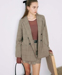 archives | 【セットアップ対応】チェックダブルテーラードジャケット(テーラードジャケット)