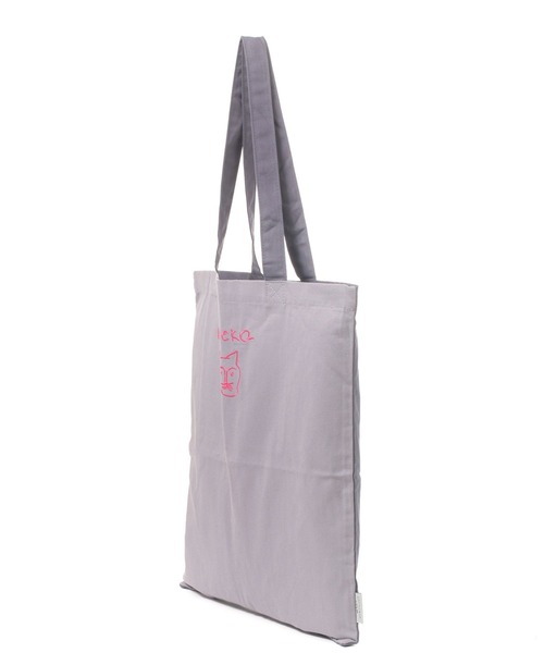 studio CLIP（スタディオクリップ）の「【Orneko BY CLIP】刺繍トートバッグ（エコバッグ/サブバッグ・レディース・グレー/ネイビー/ベージュ/ピンク/スモーク/レッド・FREE）」の15枚目の写真