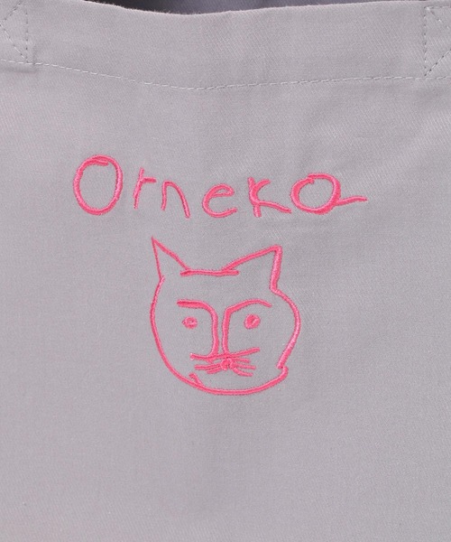 studio CLIP（スタディオクリップ）の「【Orneko BY CLIP】刺繍トートバッグ（エコバッグ/サブバッグ・レディース・グレー/ネイビー/ベージュ/ピンク/スモーク/レッド・FREE）」の19枚目の写真