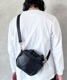 (KS)フェイクレザー2WAYポーチショルダーバッグ