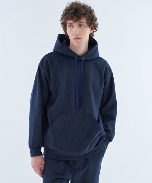 ESTNATION(エストネーション)の「ESTNATION / ブラッシュドダブルフェイスパーカー(パーカー・メンズ・イエロー/ネイビー/グレー・MEDIUM/LARGE)」の3枚目の写真