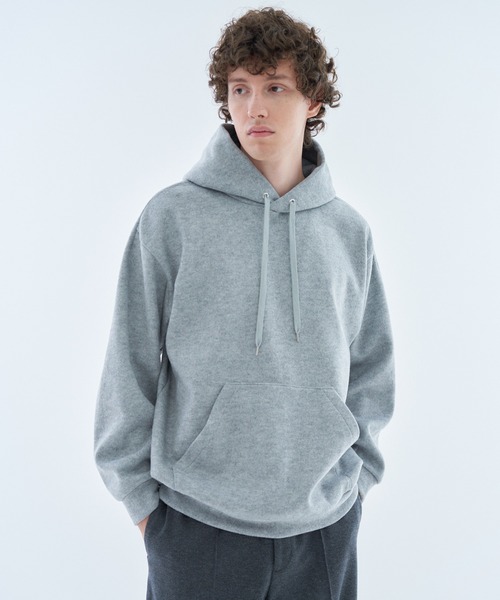 ESTNATION(エストネーション)の「ESTNATION / ブラッシュドダブルフェイスパーカー(パーカー・メンズ・イエロー/ネイビー/グレー・MEDIUM/LARGE)」の2枚目の写真