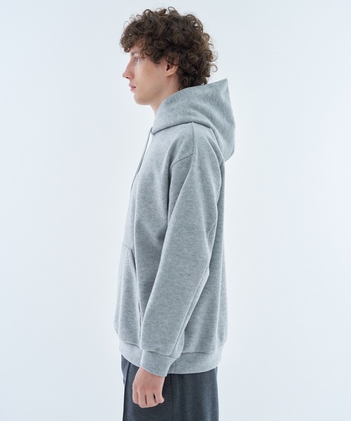 ESTNATION(エストネーション)の「ESTNATION / ブラッシュドダブルフェイスパーカー(パーカー・メンズ・イエロー/ネイビー/グレー・MEDIUM/LARGE)」の5枚目の写真