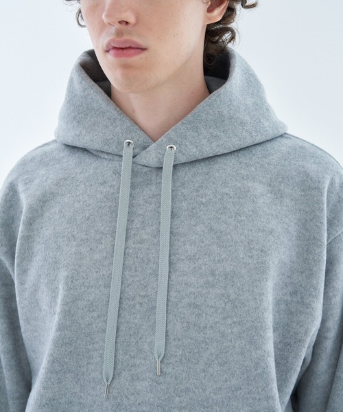 ESTNATION(エストネーション)の「ESTNATION / ブラッシュドダブルフェイスパーカー(パーカー・メンズ・イエロー/ネイビー/グレー・MEDIUM/LARGE)」の7枚目の写真