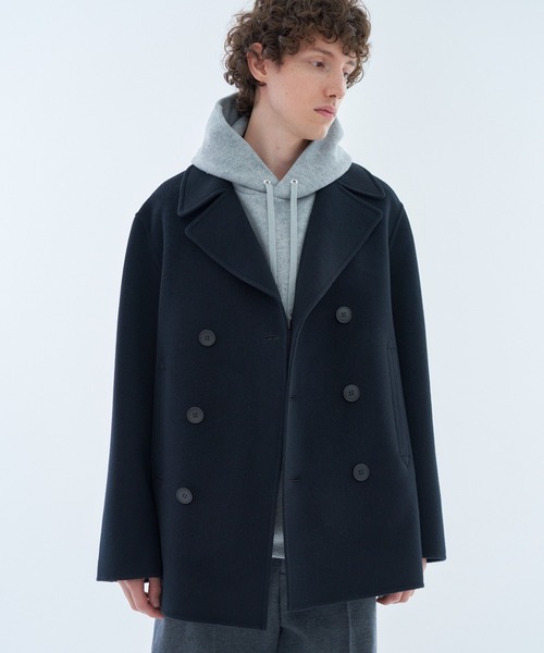 ESTNATION(エストネーション)の「ESTNATION / ブラッシュドダブルフェイスパーカー(パーカー・メンズ・イエロー/ネイビー/グレー・MEDIUM/LARGE)」の11枚目の写真